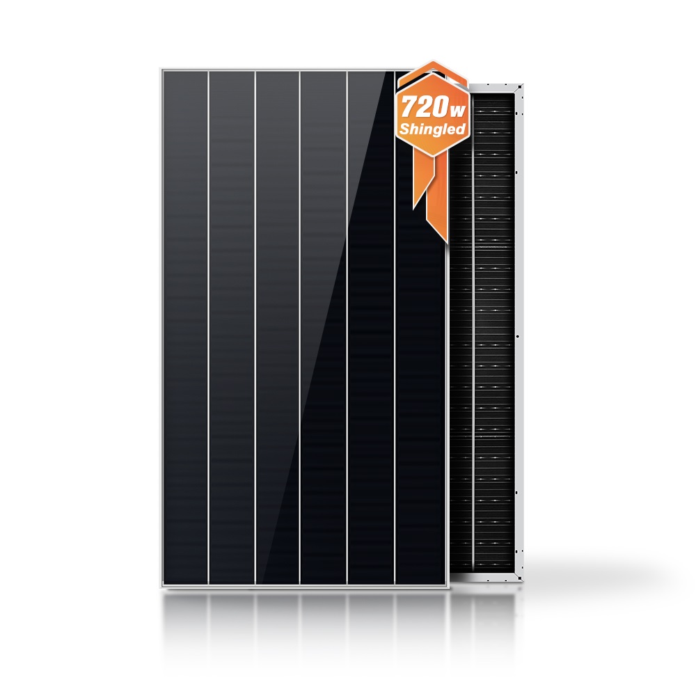 New High Efficiency Shingled Bifacial Solar Panel N-Type Monocrystalline 720 Watt