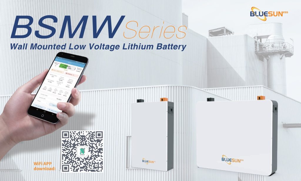 Wall-Mounted 51.2V 100A Lithium-Ion Battery with Advanced BMS