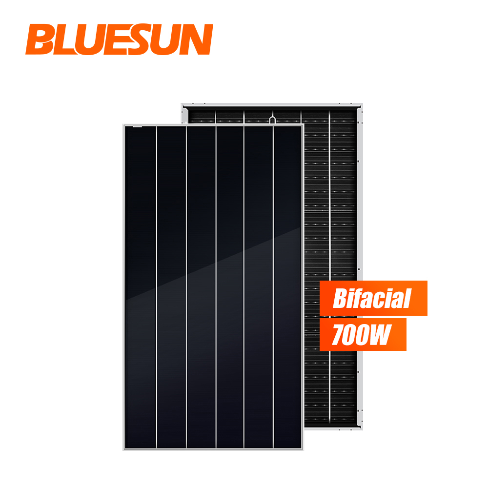 New High Efficiency Shingled Bifacial Solar Panel N-Type Monocrystalline 700 Watt