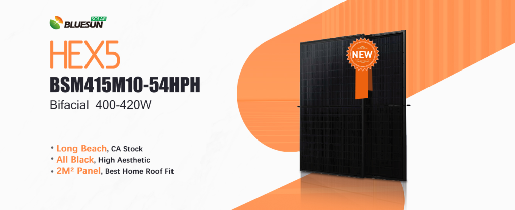 US STOCK 415W 108cells All Black Solar Panel